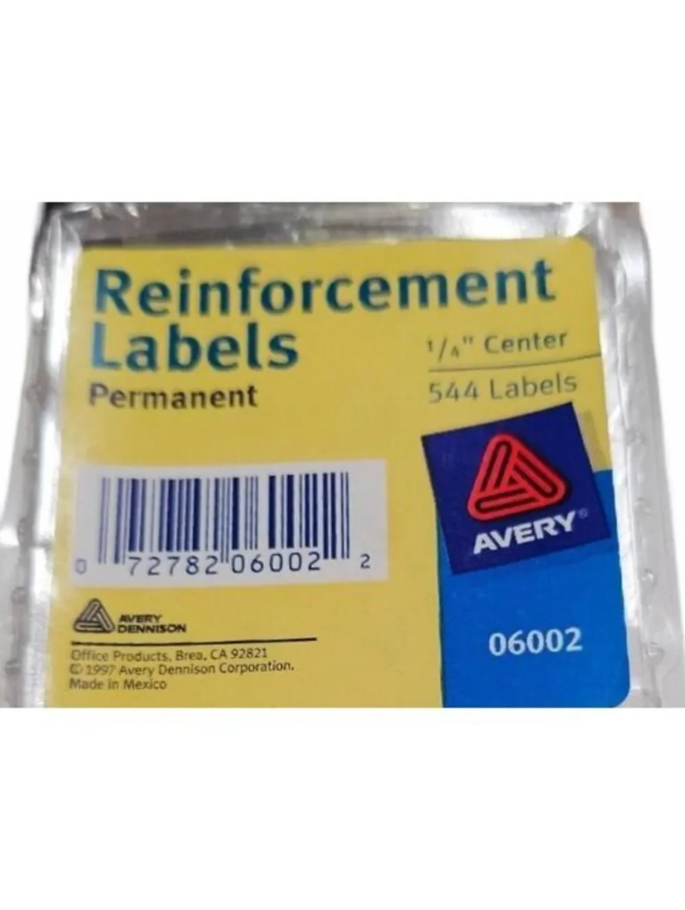 Avery item reinforcement
